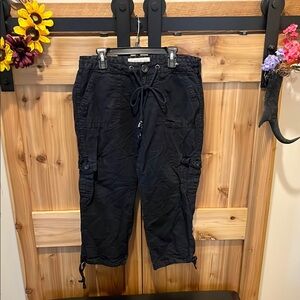 Aeropostale Navy Cropped Cargo Pants